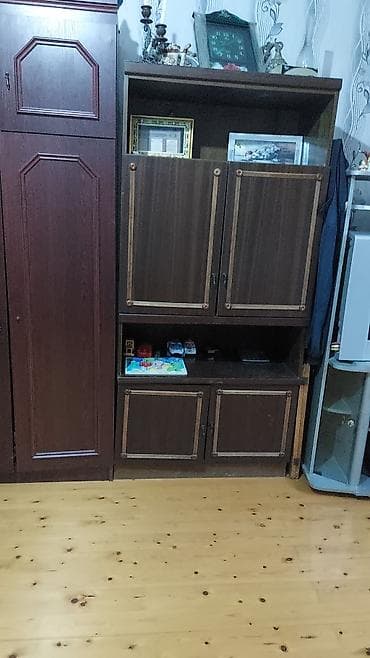 qapi ustu: Mebel dəsti – qonaq otağı üçün şkaf və vitrindən ibarət - Material — 3