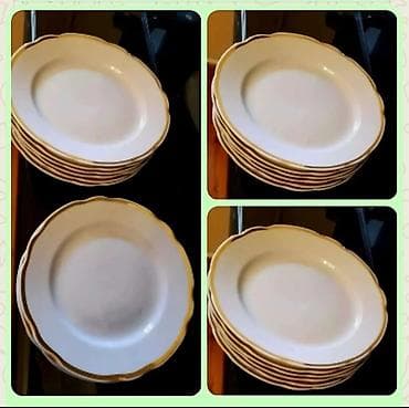 celine: СССР.1964г.
Москва.Б.У.М.

Россия.
Фарфор.

Дм,24,22см.
По,6шт.
Новые — 1