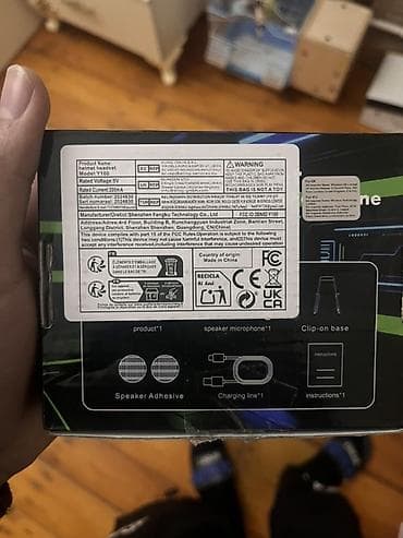 sağ qulaqda ses: Y100 Helmet Headphones – motosiklet dəbilqəsi üçün simsiz qulaqcıq və — 4