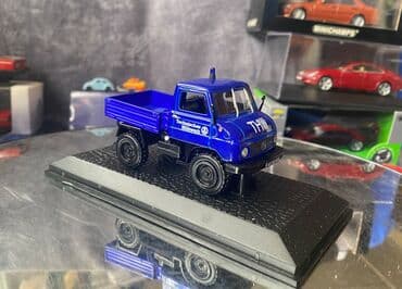 metbex tavan modelleri: Коллекционная модель Mercedes-Benz Unimog U411 Technical Relief blue — 12