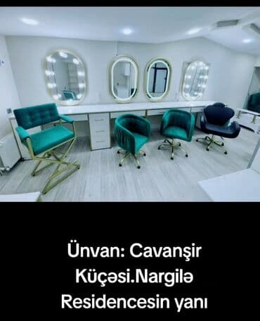 kişi salonu icarəyə verilir: Gözəllik studiyası icarəyə verilir – Cavanşir küçəsi, Nargilə — 1