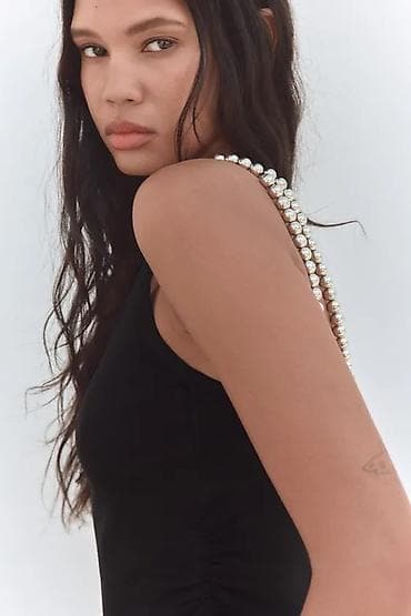 avanqart mebeller: ZARA teze, metal muncuqlu asqısı olan bluz L razmerdir ama dar — 9