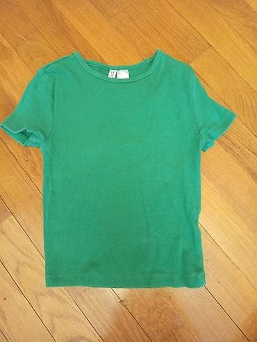 maykalar: H&M Divided Basic köynək - Rəng: parlaq yaşıl - Model: qısaqol — 1