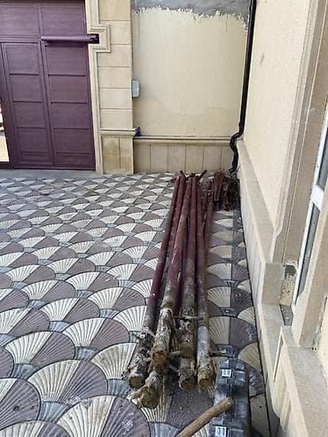 demir ferma satilir: Metall dirəklər və profil dəmirlər dəsti - Material: metal - Rəng — 8