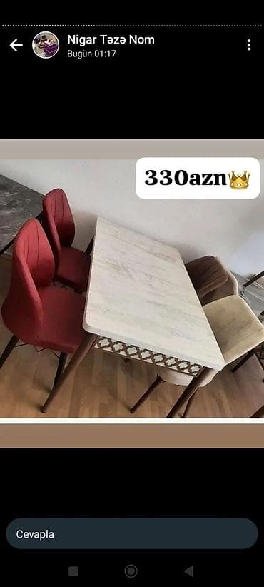 Qonaq otağı üçün, Yeni, 4 stul
