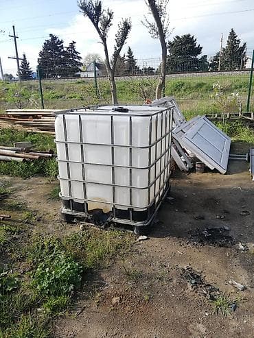 kapron bak qiymeti: Bak, Plastik, 1000 l l, İşlənmiş, Ünvandan götürmə — 3