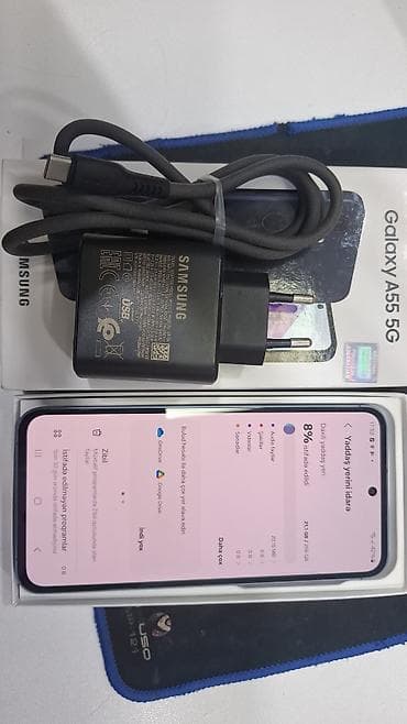 poco x3 ikinci el: Samsung Galaxy A55, 256 GB, rəng - Göy, İki sim kartlı — 2