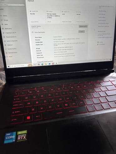 MSI: İşlənmiş MSI, 15.6 ", Intel Core i5, 512 GB, Ünvandan götürmə