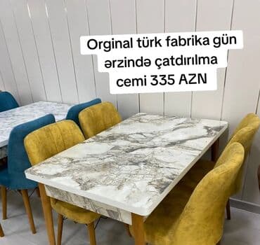 sulutepe kiraye heyet evleri 2022: Mətbəx üçün, Yeni, Açılan, Dördbucaq masa, 4 stul — 1