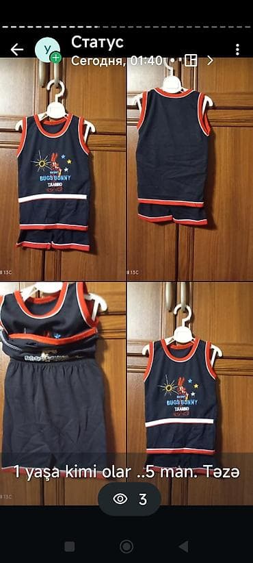 lovetti uşaq geyimleri: Uşaq geyimləri dəsti – bir neçə model 1) Narıncı kapüşonlu kofta - — 4