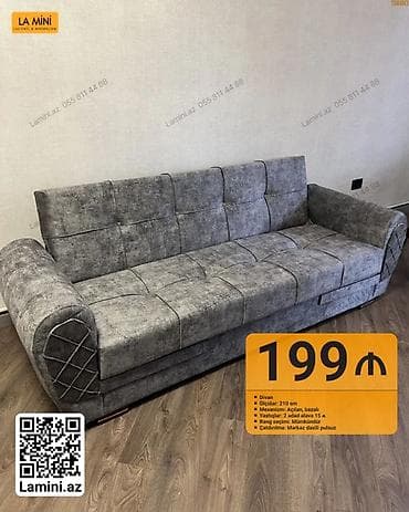 Divan – La Mini - Ölçü: 210 sm - Mexanizm: açılan, bazalı (yataq at lalafo.az Divan – La Mini - Ölçü: 210 sm - Mexanizm: açılan, bazalı (yataq