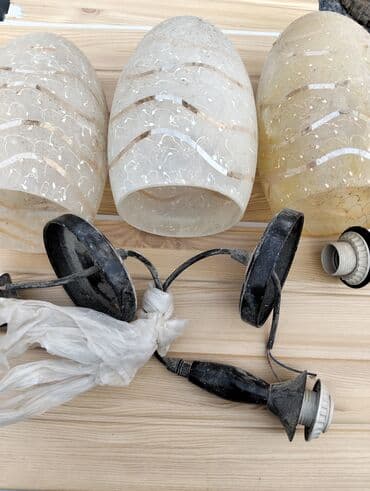 Digər ev dekoru: Çılçıraq, 3 lampa, Şüşə — 1