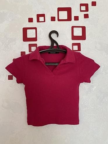 kis: Brend: WOLEE Bədən ölçüsü: M Qadınlar üçün qısa top – kroplu polo — 1