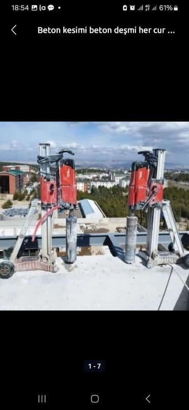 Ножи: Beton kəsimi və beton deşmə xidməti - Armaturlu/armatursuz beton — 1