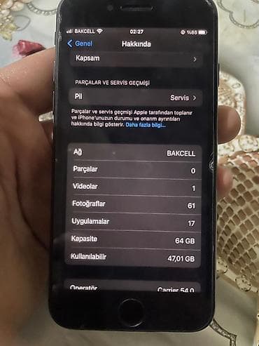 ıphone 8 ekran: IPhone 8, 64 GB, Qara, Barmaq izi — 5