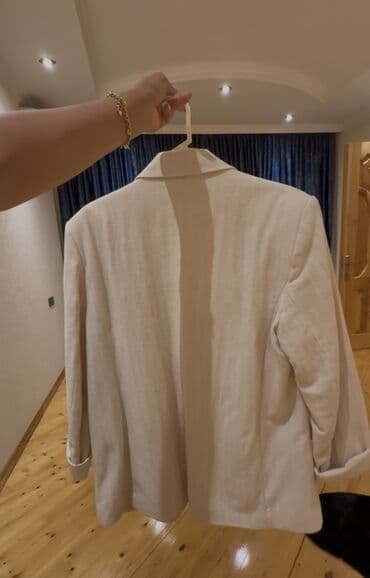 zara pencək: ZARA qadın blezeri - Rəng: açıq bej/ekru - Material hissiyatı — 1