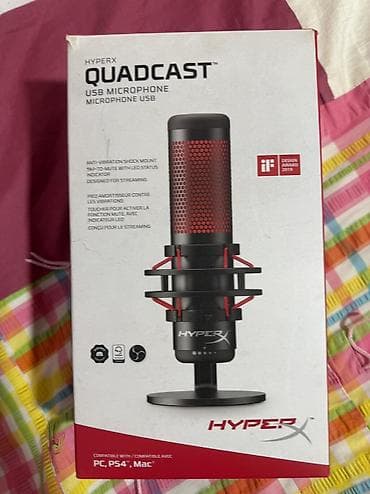 usb mikrafon: İşlənmiş Simli Mikrofon HyperX — 4