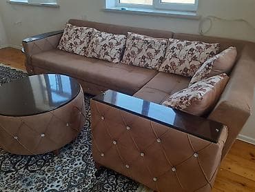dekor gul: Künc divan, Qonaq otağı üçün, Açılan — 3