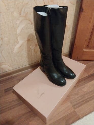 əsgər çəkməsi: Çəkmə, Ölçü: 39, rəng - Qara, İşlənmiş — 1