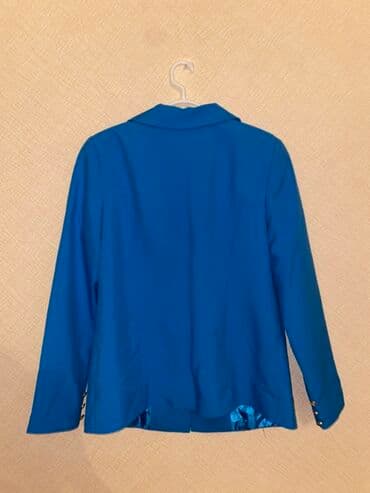 cins pencekler: ZARA qadın blezeri - Rəng: parlaq mavi (electric blue) - Model — 4