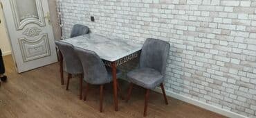 işlənmiş stol stul dəsti sumqayit: 🇹🇷Türk istehsalı Möhtəşəm ✨✨ Kuxna üçün stol stul dəsti 4 stul 1 — 12