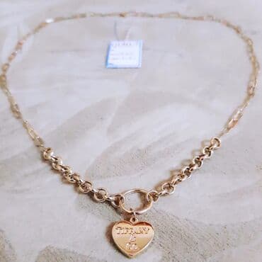 1 qram ağ qızılın qiyməti: Boyunbağı, Tiffany, Sarı qızıl, 585 Əyar, 551 g, Ödənişli çatdırılma, Pulsuz çatdırılma — 2