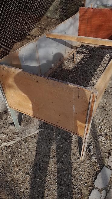 Akvariumlar: Taxta və fanerdən yığılmış quş/küçük heyvan qəfəsi – tor əsaslı döşəmə — 4