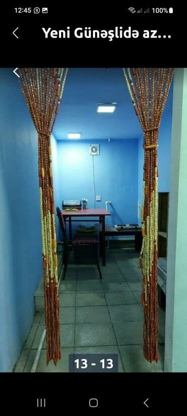 ayaqyolu: 4 otaq bir zaldı.Ayaqyolusu və çöldə 6 kvadrat yeri var.Hazırda dərzi — 5