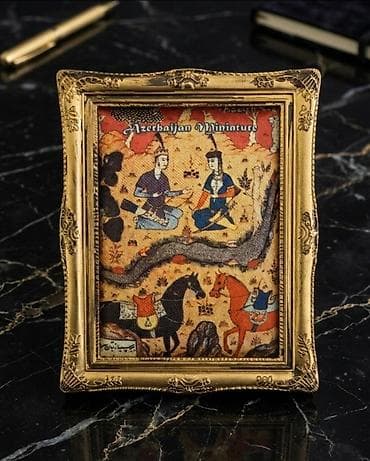canli urek sekilleri: Azərbaycan miniatürü (Suvenir) ​Ölçüsü: 9 x 7 sm. ​Material: Kətan — 1