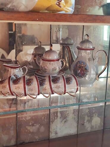 Çay dəsti, rəng - Ağ, Farfor