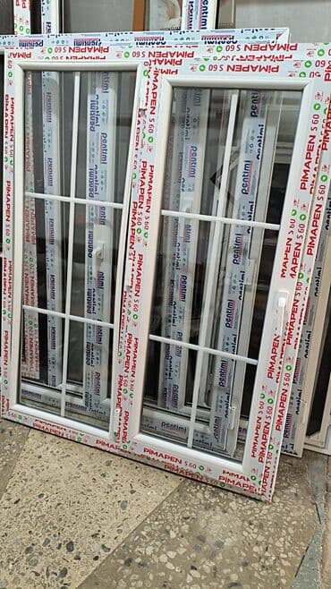 İkiqat şüşə paketi Plastik pəncərə, Еni: 1 sm, Uzunluğu: 1 sm