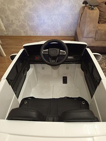 Uşaq elektrik avtomobili – SUV tipli model - Korpusu ağ rəngdə, geniş — 5
