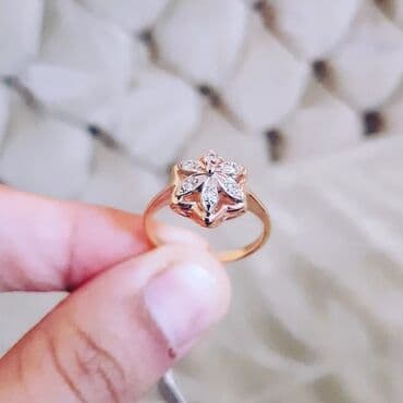 nişan üzükleri: Nişan, Üzük, Sarı qızıl, 583 Əyar, Brilyant, 0.26-0.50 Karat — 5