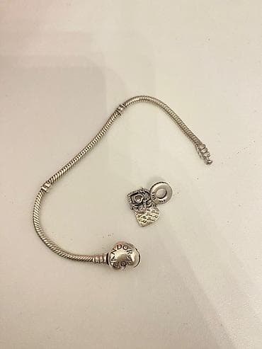 Pandora gümüş bilərzik və charm - Brend: Pandora - Material: 925 əyar — 1