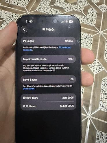 islenmis soba: IPhone 16, 128 GB, Qara, Face ID — 3