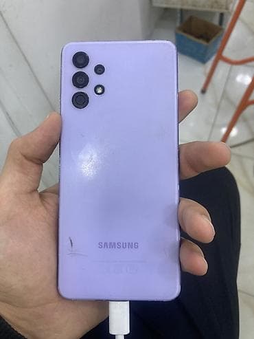Samsung Galaxy A32, 128 GB, rəng - Bənövşəyi, Barmaq izi lalafo.az -da Samsung Galaxy A32, 128 GB, rəng - Bənövşəyi, Barmaq izi