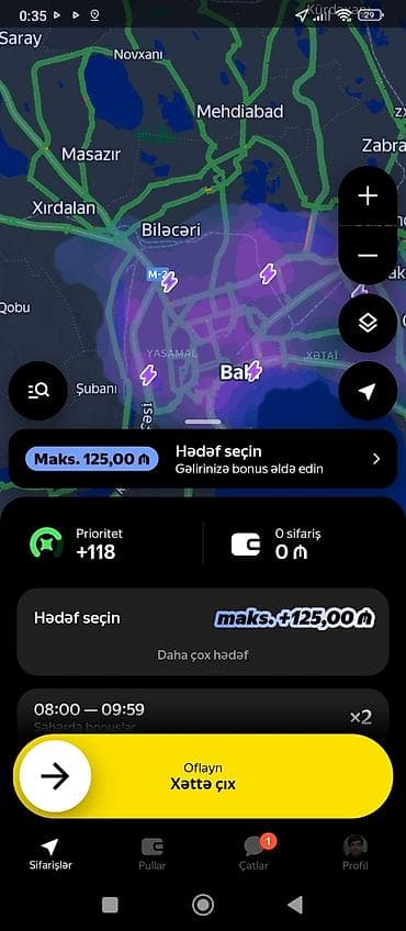 Taksi sürücüsü tələb olunur, Gündəlik ödəniş