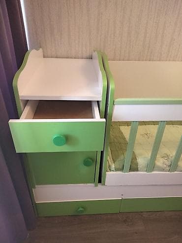 Beşiklər: Oğlan və qız üçün, Dördbucaq, Beşik, Dəstsiz, Matras ilə, Yellənmə mexanizmsiz — 1