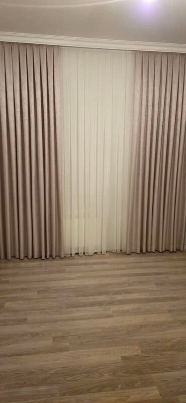 maqnit perde: Zərif ağ tül pərdə, üzərində incə naxışlarla bəzədilib. Otağınıza — 8