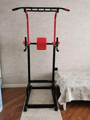 turnik: Ev üçün çoxfunksiyalı turnik–parallel qollar–dips stansiyası - — 6