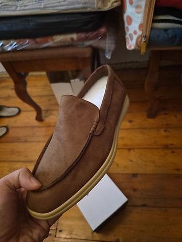 kisi geyimler: Kişi loaferi – 42 ölçü - Rəng: qəhvəyi - Model: slip-on loafer — 4