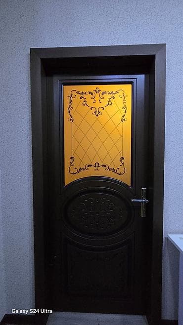 qab aliram: Klassik üslubda otaq qapısı - Material: tünd rəngli ağac teksturalı — 6