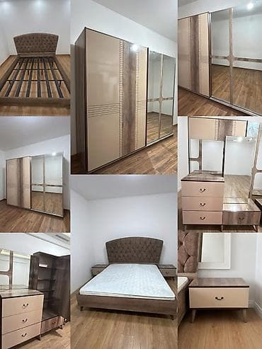 Ev üçün mebel: İkinəfərlik çarpayı, Dolab — 1