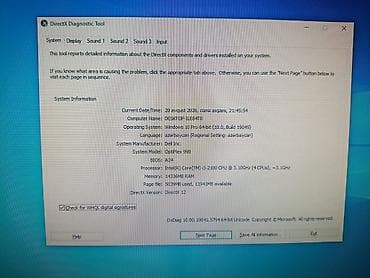 xbox one s disk: Masaüstü kompüter seti – Dell OptiPlex 390 Tərkib: - Sistem bloku — 3