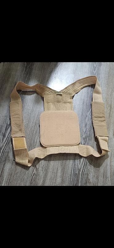 Ortopedik bel və kürək üçün qamət düzəldici kəmər - Material: elastik — 1