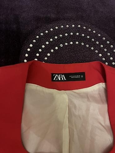 Жилет, Zara, M, цвет - Красный — 2