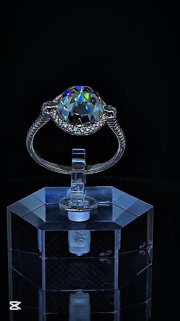 uzuk: Üzük, Gümüş, Brilyant, 4.01-5.00 Karat — 1