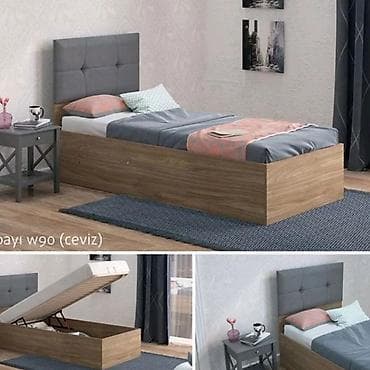 dəmir carpayi: Yeni, Təknəfərlik çarpayı, Bazalı, Matrassız — 5