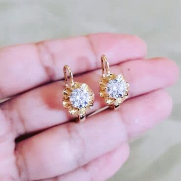 sirqa modelleri: Sırğa, Sarı qızıl, 585 Əyar, 465 g — 6