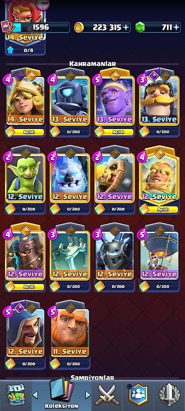 maşn oyunu: CLAS ROYALE HESABI — 2